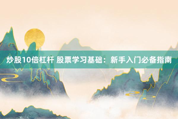 炒股10倍杠杆 股票学习基础：新手入门必备指南
