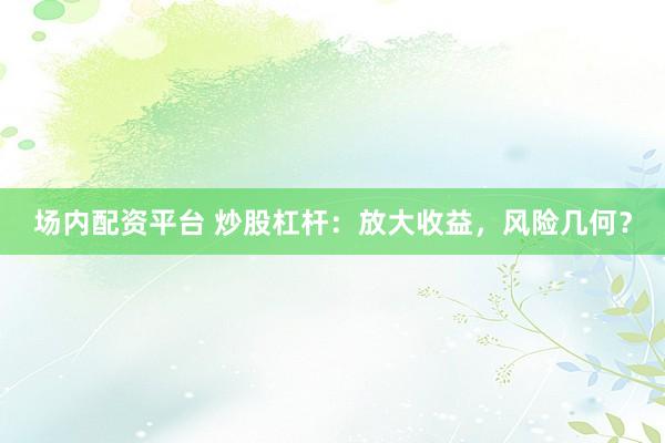 场内配资平台 炒股杠杆：放大收益，风险几何？