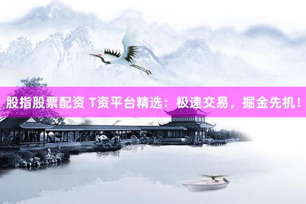 股指股票配资 T资平台精选：极速交易，掘金先机！