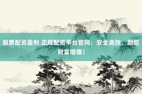股票配资盈利 正规配资平台官网：安全高效，助您财富增值！