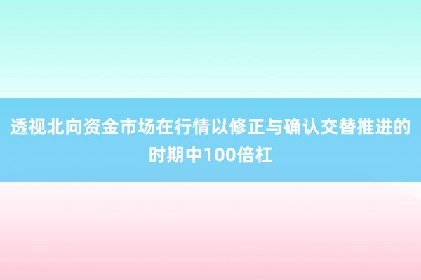 透视北向资金市场在行情以修正与确认交替推进的时期中100倍杠
