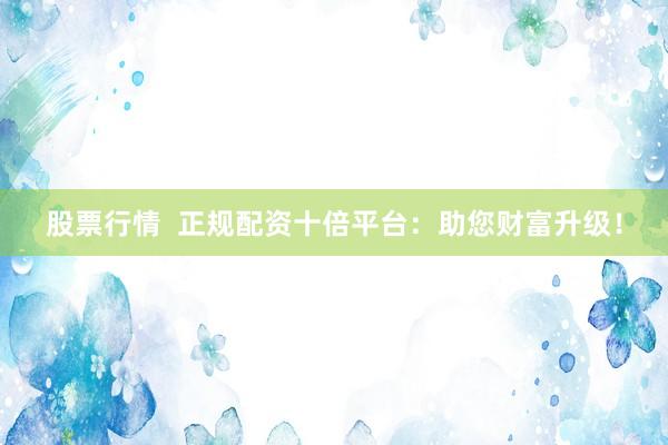 股票行情  正规配资十倍平台：助您财富升级！
